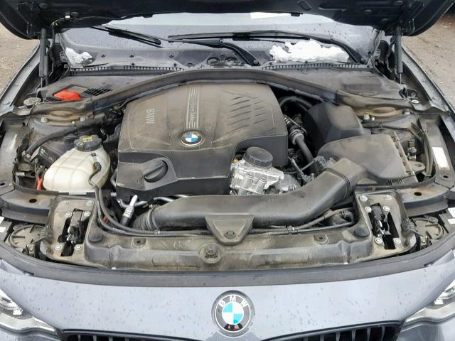 WBA3R5C56FK371665 - 2015 BMW 435 XI GRAY photo 7