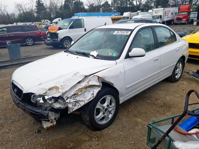 KMHDN45DX2U332699 - 2002 HYUNDAI ELANTRA GLS  photo 2