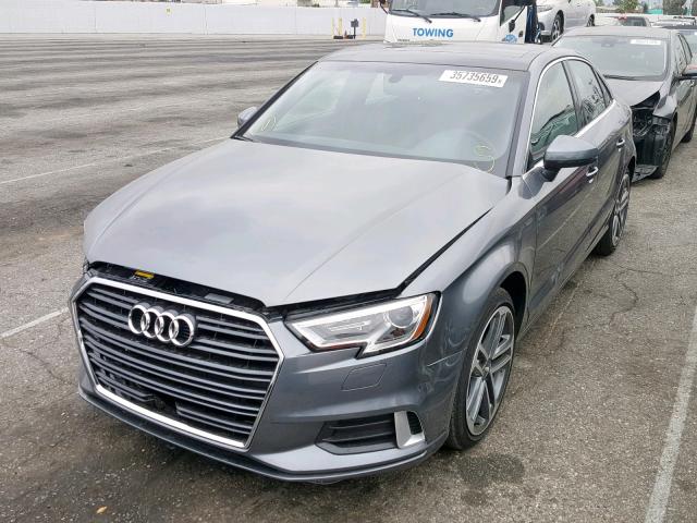 WAUAUGFF6K1015626 - 2019 AUDI A3 PREMIUM GRAY photo 2