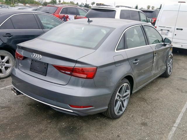 WAUAUGFF6K1015626 - 2019 AUDI A3 PREMIUM GRAY photo 4