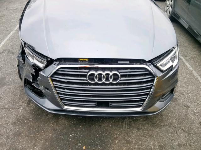 WAUAUGFF6K1015626 - 2019 AUDI A3 PREMIUM GRAY photo 7