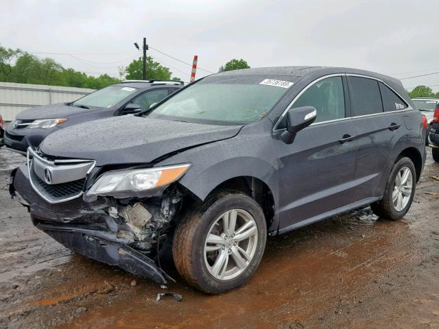 5J8TB4H58EL019837 - 2014 ACURA RDX TECHNO GRAY photo 2