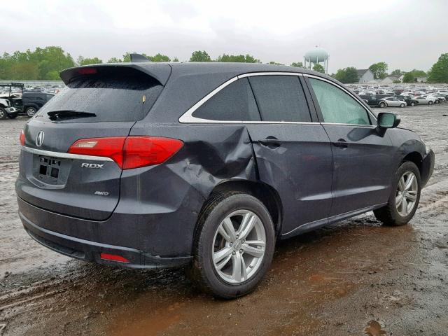 5J8TB4H58EL019837 - 2014 ACURA RDX TECHNO GRAY photo 4