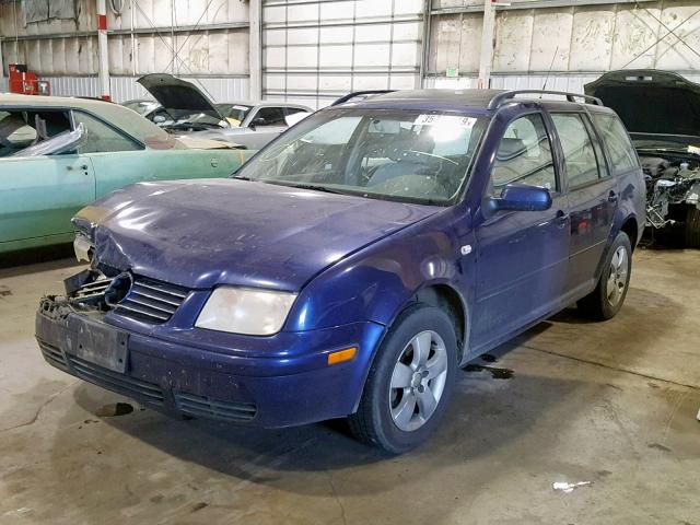 WVWSR61J25W031456 - 2005 VOLKSWAGEN JETTA GLS BLUE photo 2