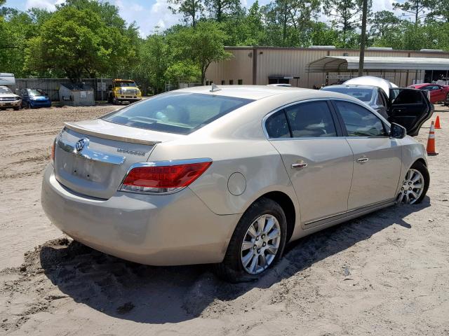 1G4GB5ER1CF254553 - 2012 BUICK LACROSSE C BEIGE photo 4