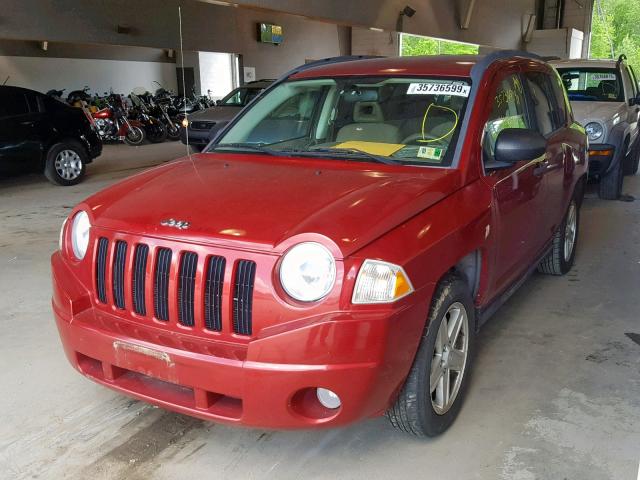 1J8FT47W17D190177 - 2007 JEEP COMPASS BURGUNDY photo 2