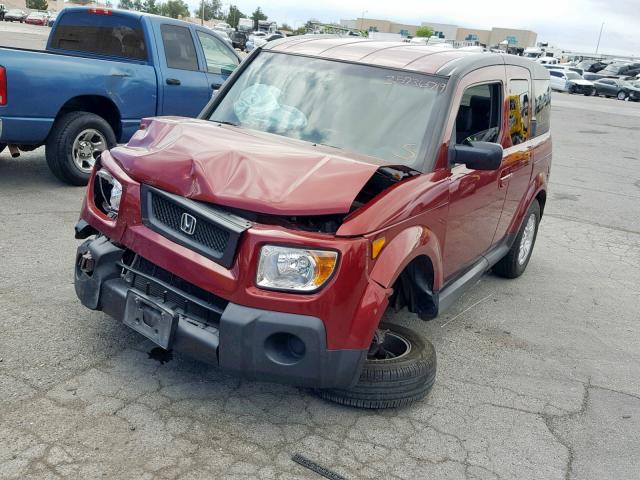 5J6YH28796L001660 - 2006 HONDA ELEMENT EX MAROON photo 2