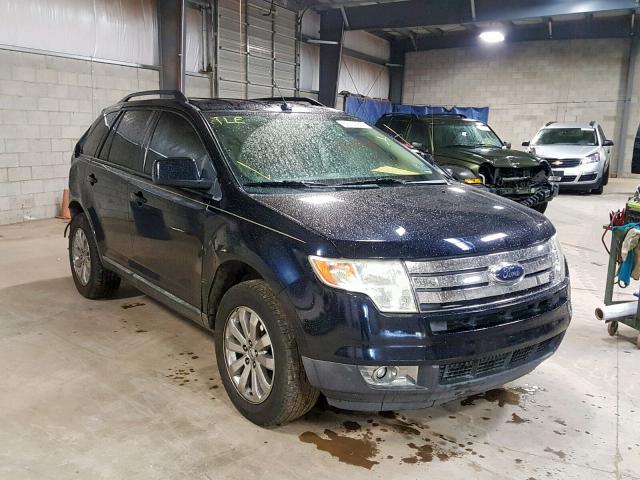 2FMDK38C68BB07796 - 2008 FORD EDGE SEL BLUE photo 1