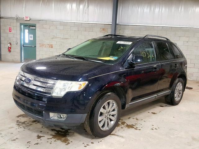 2FMDK38C68BB07796 - 2008 FORD EDGE SEL BLUE photo 2