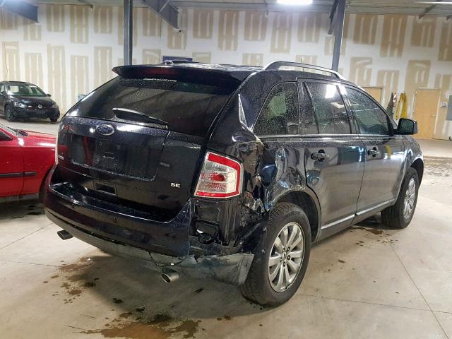 2FMDK38C68BB07796 - 2008 FORD EDGE SEL BLUE photo 4