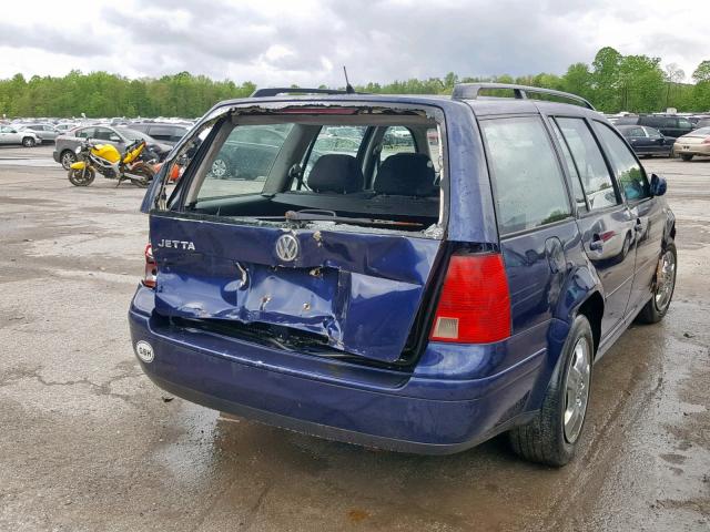 WVWSK61J71W729513 - 2001 VOLKSWAGEN JETTA GLS BLUE photo 4