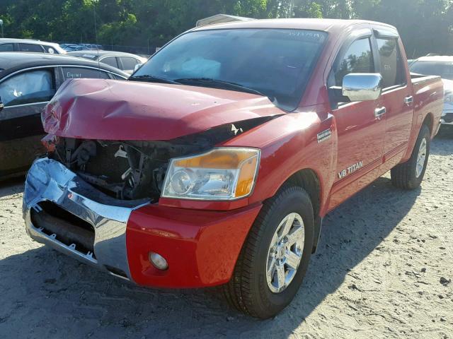 1N6BA0ED5BN311217 - 2011 NISSAN TITAN S RED photo 2