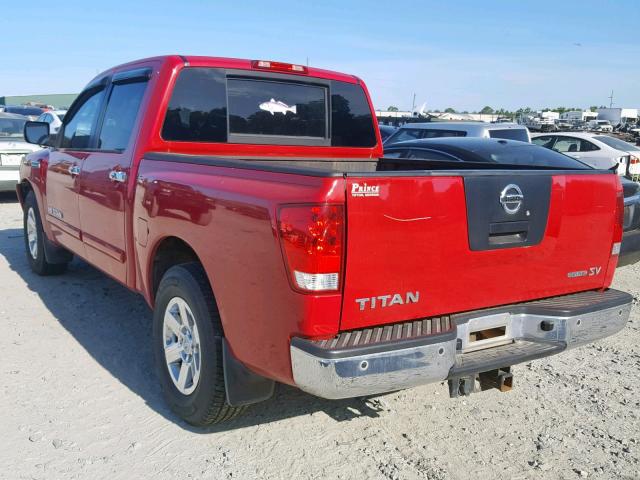 1N6BA0ED5BN311217 - 2011 NISSAN TITAN S RED photo 3