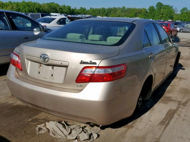 4T1BE46K57U689445 - 2007 TOYOTA CAMRY NEW GOLD photo 4