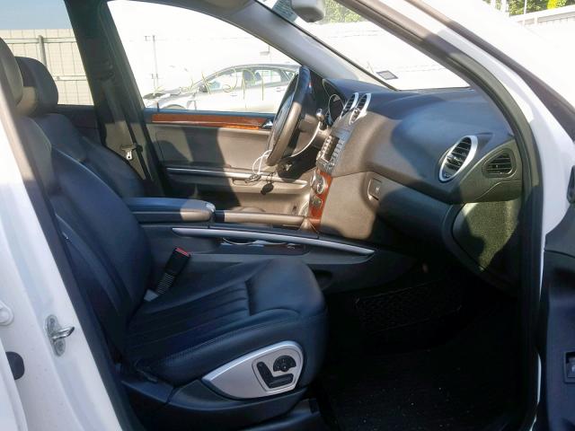 4JGBB22E87A193683 - 2007 MERCEDES-BENZ ML 320 CDI WHITE photo 5