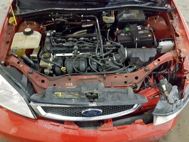 1FAFP37NX6W216376 - 2006 FORD FOCUS ZX5 RED photo 7