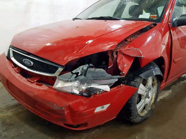 1FAFP37NX6W216376 - 2006 FORD FOCUS ZX5 RED photo 9