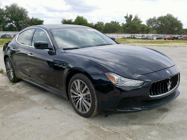 ZAM57XSA7F1133739 - 2015 MASERATI GHIBLI BLACK photo 1