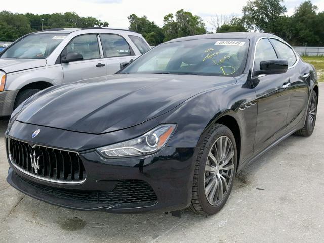 ZAM57XSA7F1133739 - 2015 MASERATI GHIBLI BLACK photo 2