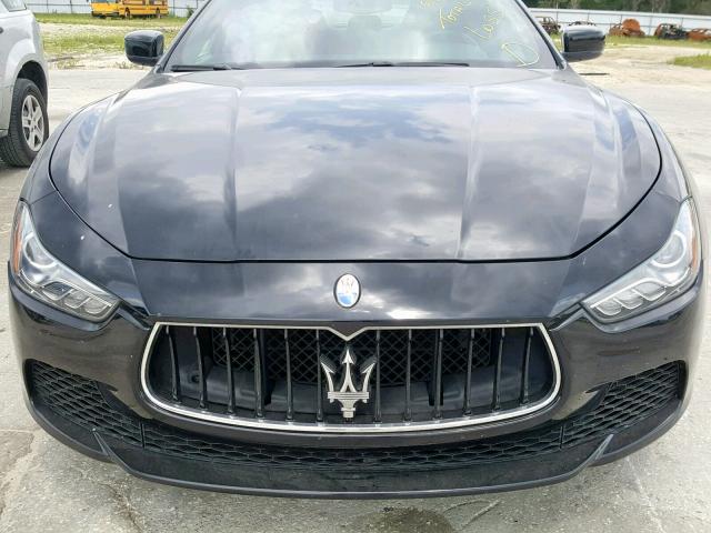 ZAM57XSA7F1133739 - 2015 MASERATI GHIBLI BLACK photo 9