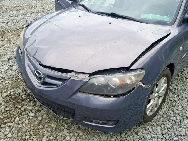 JM1BK323571745455 - 2007 MAZDA 3 S GRAY photo 9