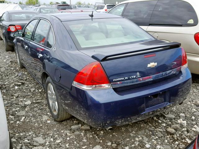 2G1WU58R579188621 - 2007 CHEVROLET IMPALA LTZ BLUE photo 3