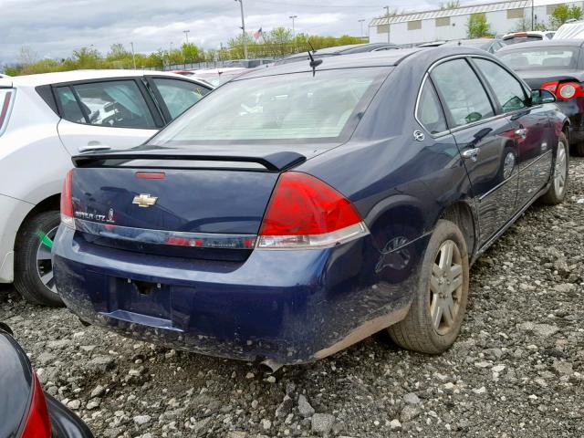 2G1WU58R579188621 - 2007 CHEVROLET IMPALA LTZ BLUE photo 4