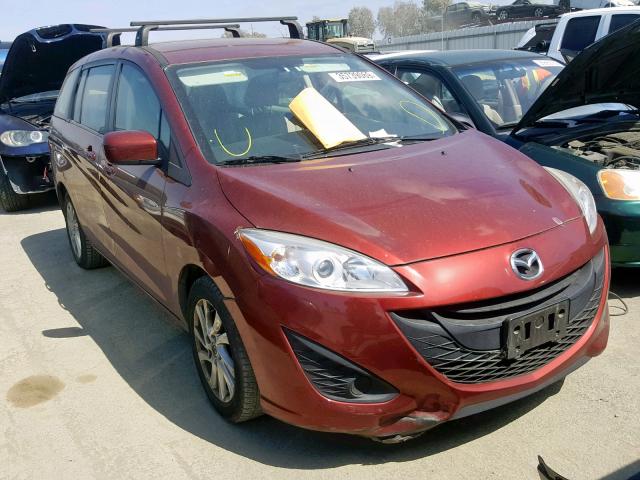 JM1CW2BL0C0114101 - 2012 MAZDA 5 RED photo 1