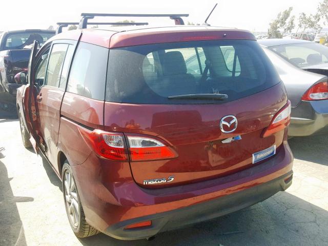 JM1CW2BL0C0114101 - 2012 MAZDA 5 RED photo 4