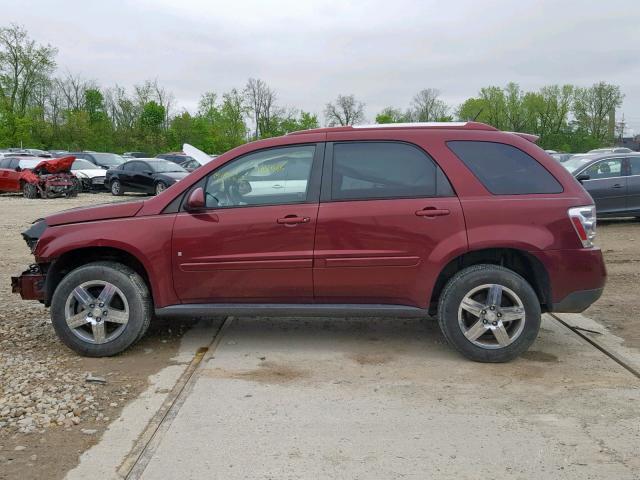 2CNDL33F486042941 - 2008 CHEVROLET EQUINOX LT BURGUNDY photo 10