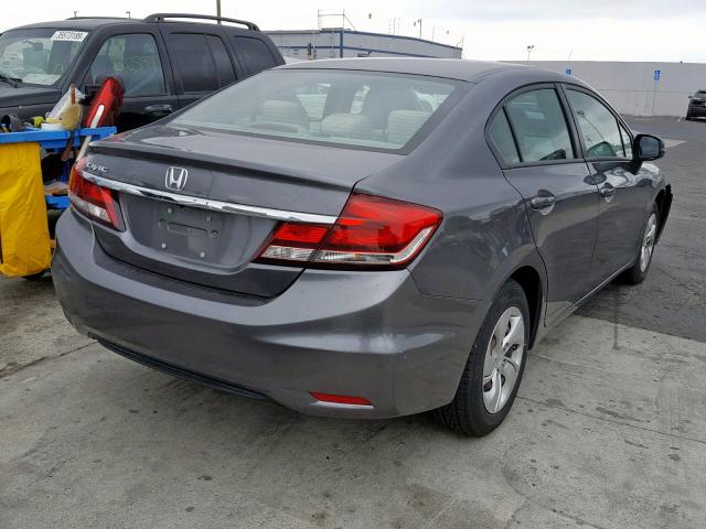 2HGFB2F5XDH515447 - 2013 HONDA CIVIC LX CHARCOAL photo 4