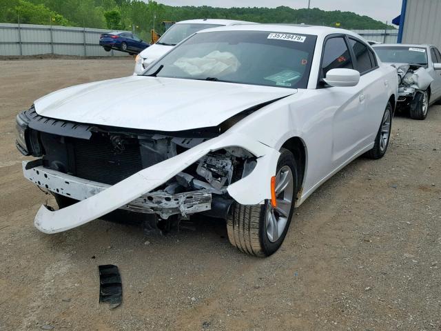 2C3CDXHG5FH734234 - 2015 DODGE CHARGER SX WHITE photo 2