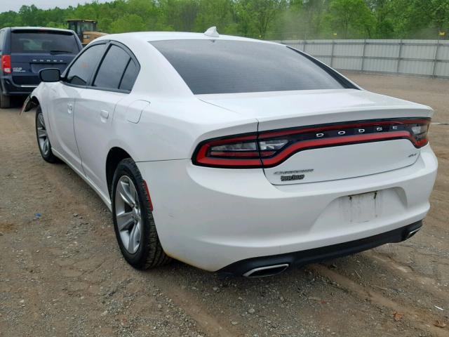 2C3CDXHG5FH734234 - 2015 DODGE CHARGER SX WHITE photo 3