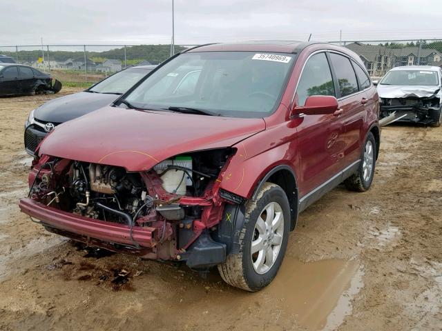 5J6RE48727L004099 - 2007 HONDA CR-V EXL RED photo 2