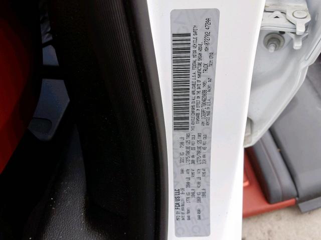 1C6SRFLT6KN629038 - 2019 RAM 1500 REBEL თეთრი ფოტო 10