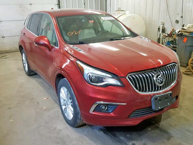 LRBFXCSA9JD004599 - 2018 BUICK ENVISION P RED photo 1