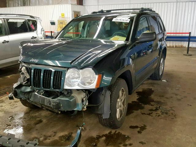 1J4GR48K16C114222 - 2006 JEEP GRAND CHER GREEN photo 2