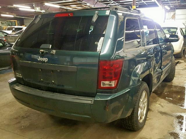 1J4GR48K16C114222 - 2006 JEEP GRAND CHER GREEN photo 4