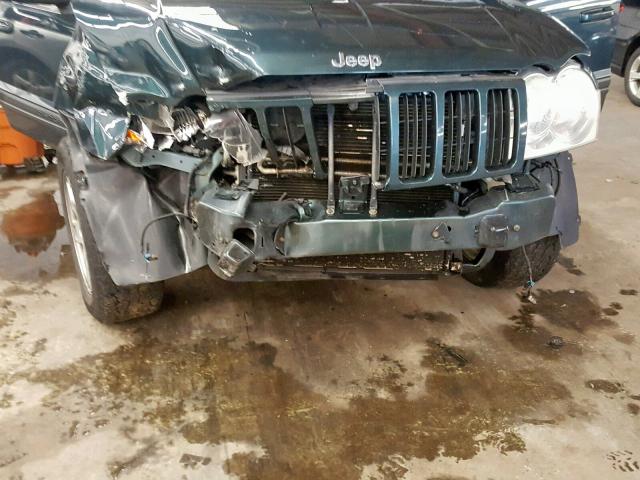 1J4GR48K16C114222 - 2006 JEEP GRAND CHER GREEN photo 9