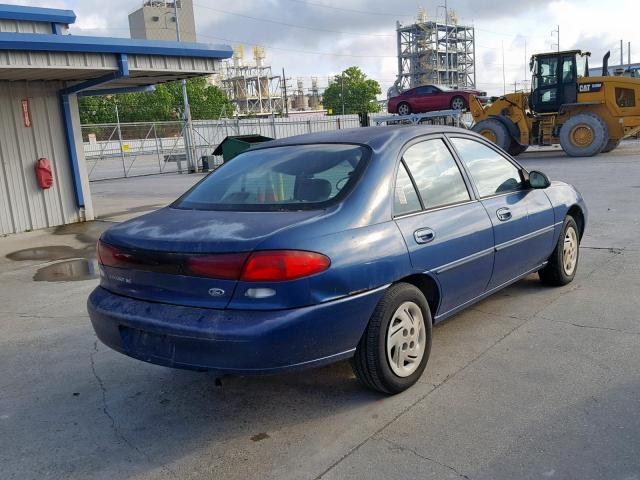 1FAFP13PXWW204093 - 1998 FORD ESCORT SE BLUE photo 4