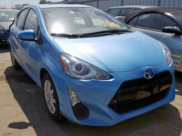 JTDKDTB39G1135990 - 2016 TOYOTA PRIUS C BLUE photo 1