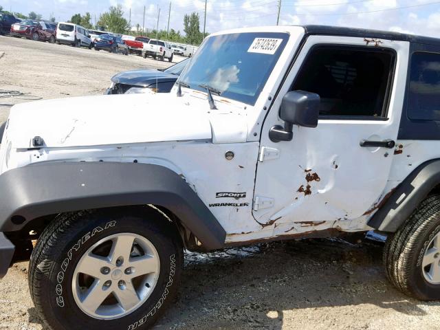 1C4AJWAGXGL133938 - 2016 JEEP WRANGLER S Ağ foto 9