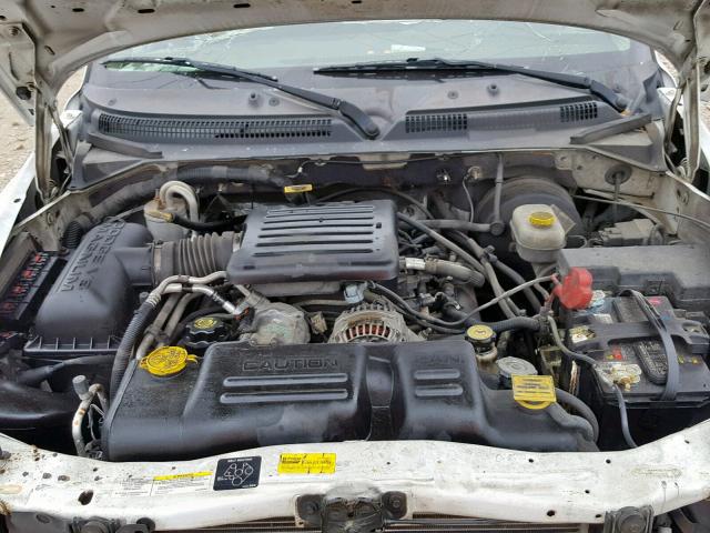 1D7HG38NX3S174883 - 2003 DODGE DAKOTA QUA WHITE photo 7