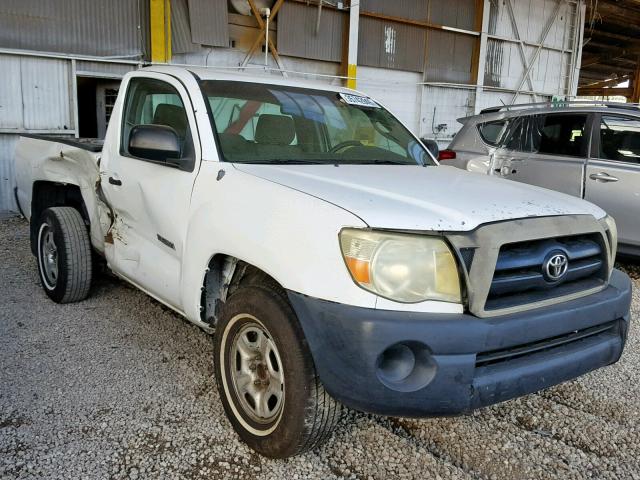 5TENX22N97Z368337 - 2007 TOYOTA TACOMA WHITE photo 1