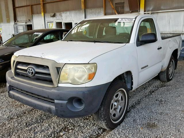 5TENX22N97Z368337 - 2007 TOYOTA TACOMA WHITE photo 2