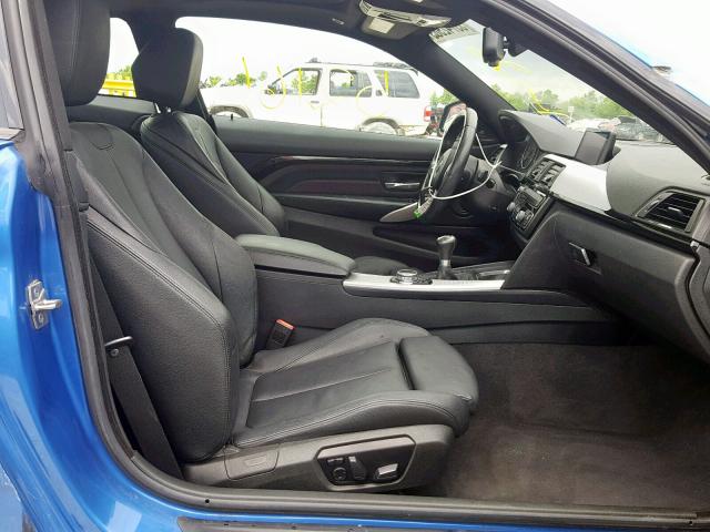 WBA3R1C57EF774313 - 2014 BMW 435 I BLUE photo 5