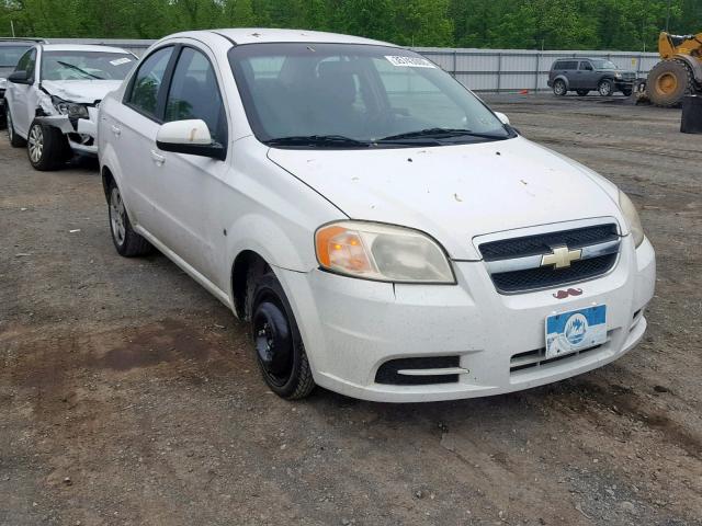 KL1TD56E09B387028 - 2009 CHEVROLET AVEO LS WHITE photo 1