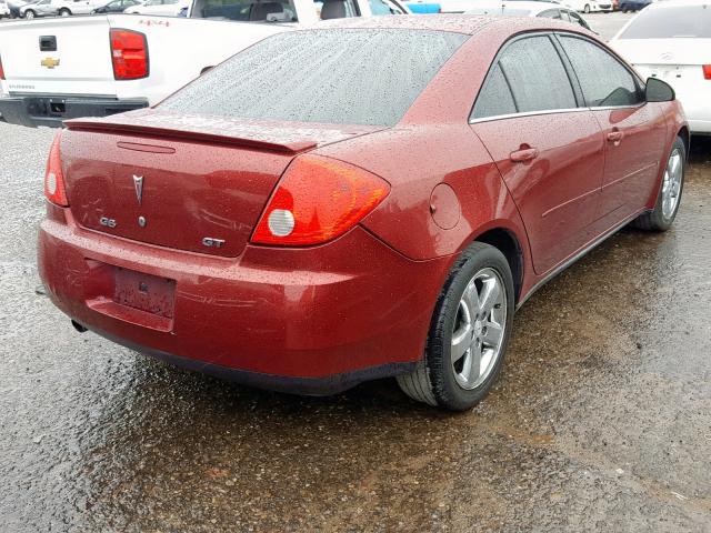 1G2ZH57N784168189 - 2008 PONTIAC G6 GT RED photo 4