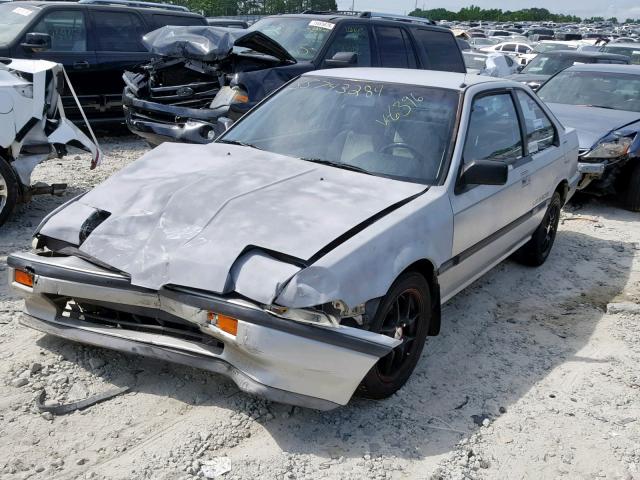 JH4DA3348GS006396 - 1986 ACURA INTEGRA RS SILVER photo 2