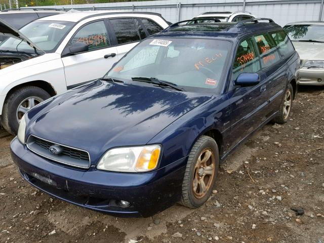 4S3BH625947301490 - 2004 SUBARU LEGACY L S BLUE photo 2